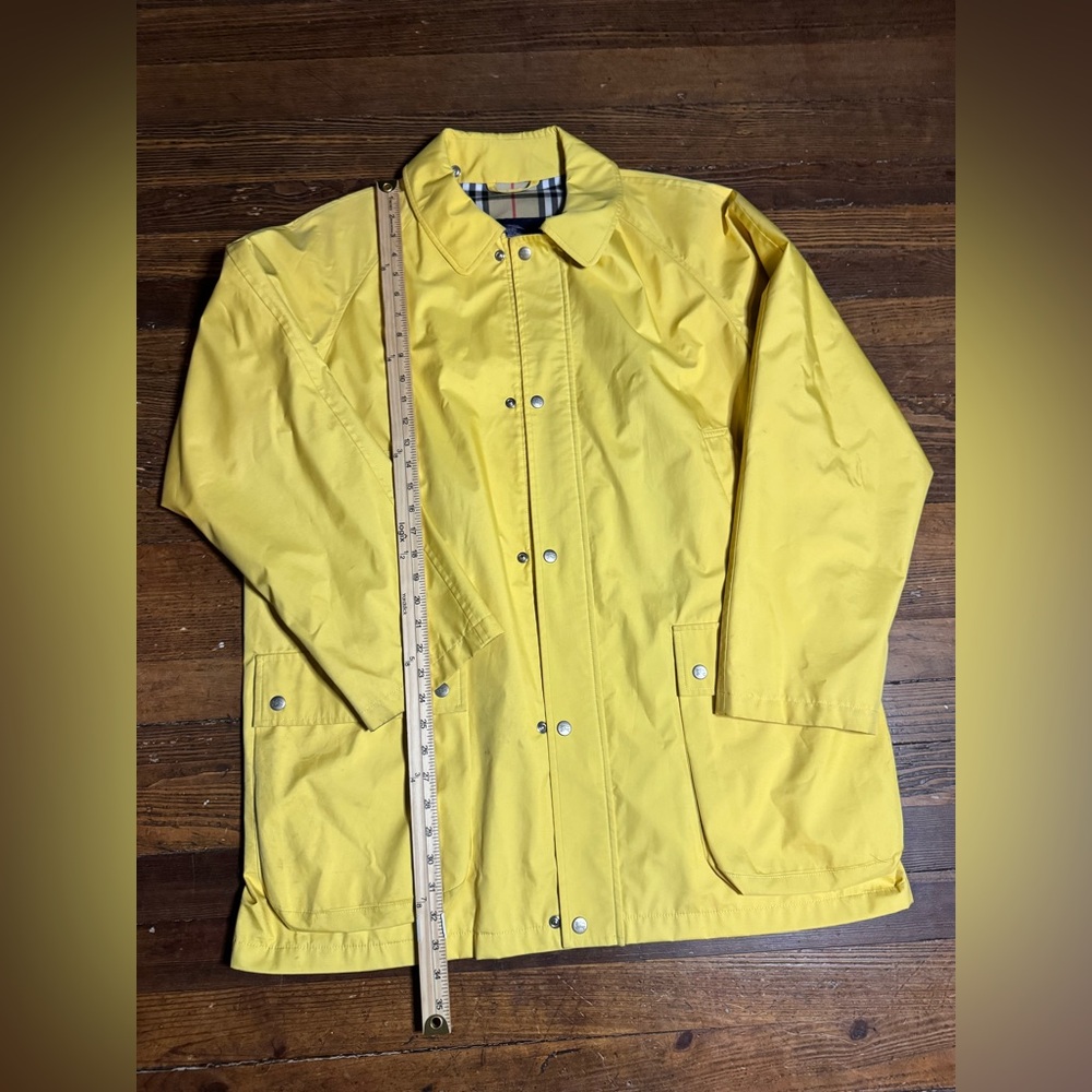 Burberry Yellow Trench coat XL Spring Rain Jacket - Picture 4 of 14